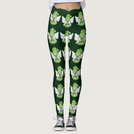 Gnome Gemini Astrology Rótulo Angel Leggings