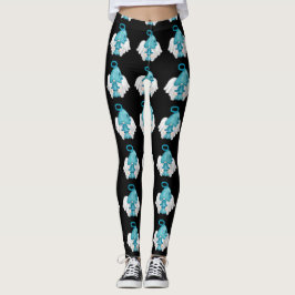 Gnome Libra Astrología Rótulo Angel Leggings
