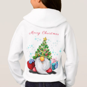 Gnome lindo con Gorra y regalo de árbol de Navida