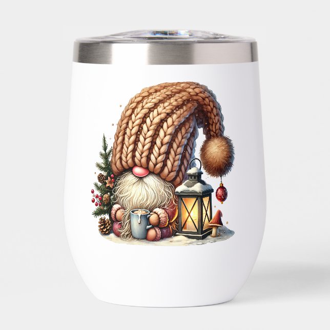 Gnome Made Eggnog Tumbler (Frente)