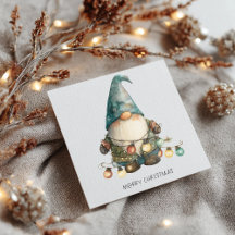 Gnome Minimalista Feliz Navidad