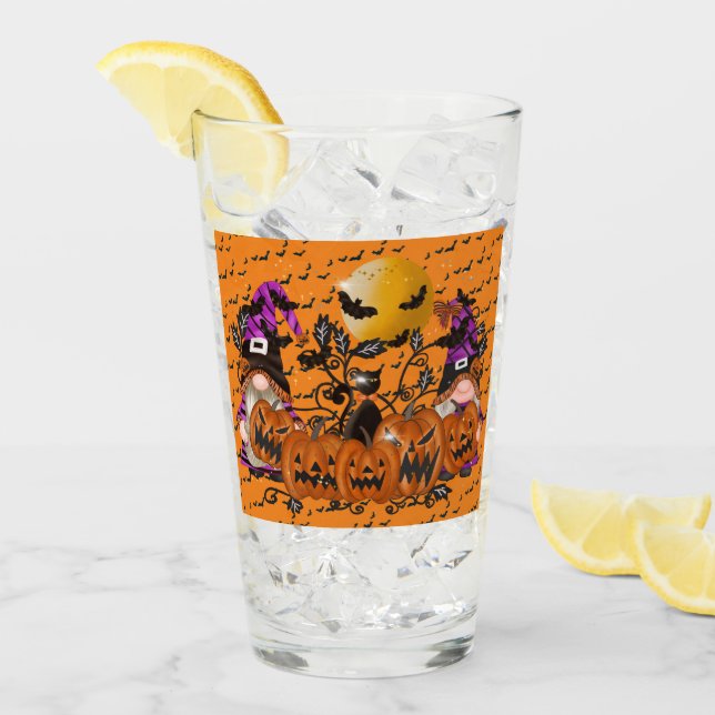 Gnome Naranja de Trendy Happy Halloween (Anverso (hielo))