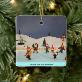 Gnome para el adorno navideño de vacaciones