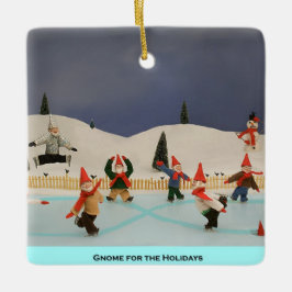 Gnome para el adorno navideño de vacaciones