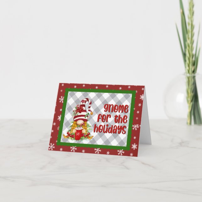 Gnome para la tarjeta de vacaciones (Anverso)