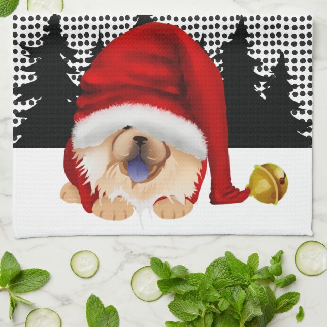 GNOME PARA LA    toalla CHOWLIDAYSRED CHOW-Kitchen (Doblado)