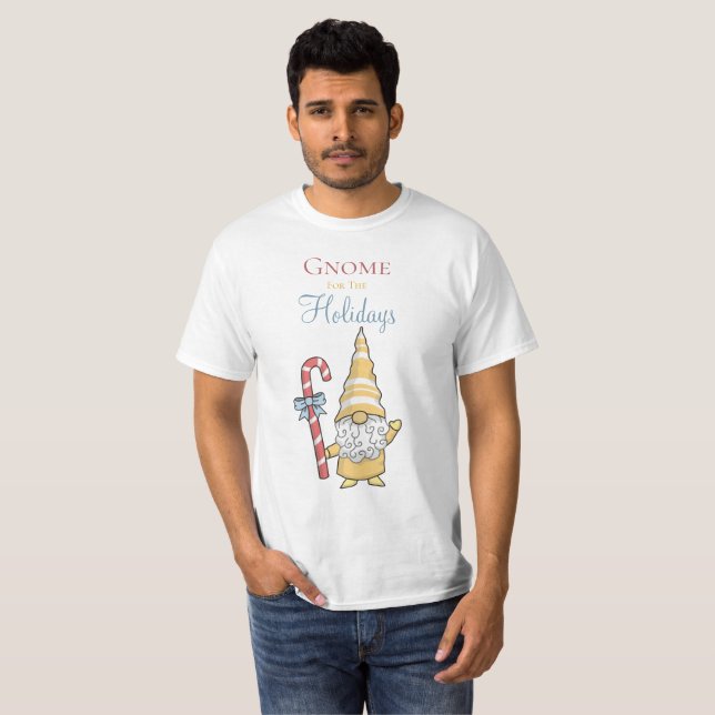 Gnome Por La Camiseta De Los Navidades De Festivid (Anverso completo)