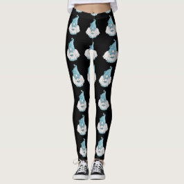 Gnome Taurus Astrology Rótulo Angel Leggings