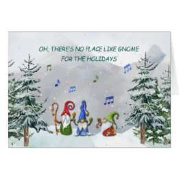 Gnome Trio sobre los Navidades de la cima de la mo