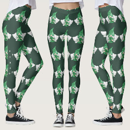 Gnome Virgo Astrología Rótulo Angel Leggings