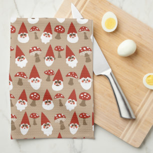 Gnomes and Mushrooms Kitchel Toalla
