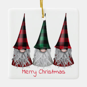 Gnomes escandinavos en adorno con manchas de búfa