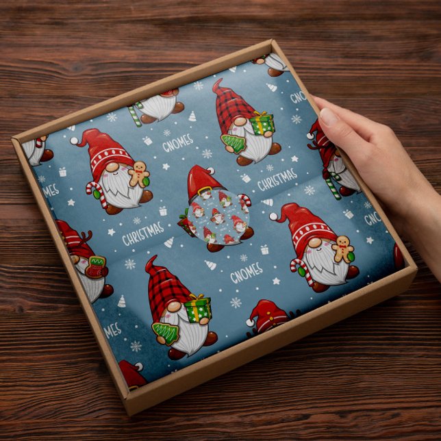 Gnomes Santa Claus | Papel de tejidos rojos de los (Subido por el creador)