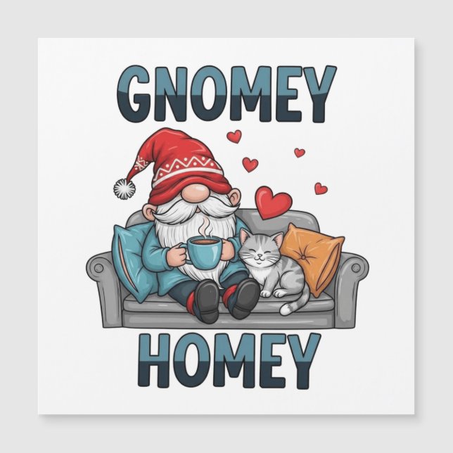 Gnomey homey gnome en casa (Anverso)