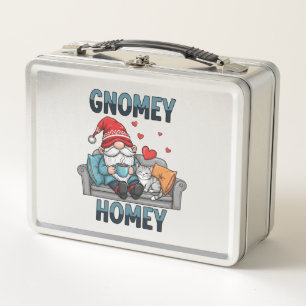 Gnomey homey gnome en casa Metalizado Lunchbox
