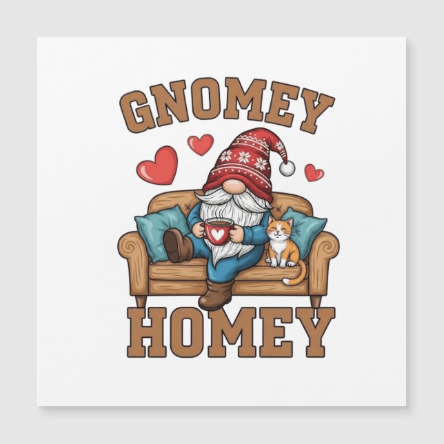 Gnomey homey gnome en el diseño del hogar (Anverso)