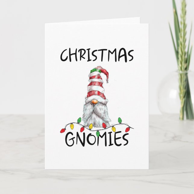 Gnomies de Navidad, Tarjeta de Navidad con mis Gno (Anverso)