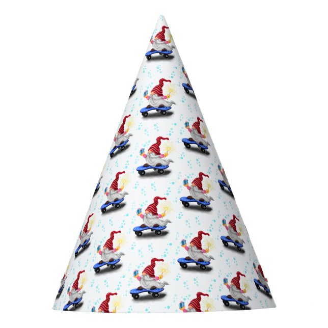 Gnomis navidades con Gorra de Fiesta de papel rega (Anverso)
