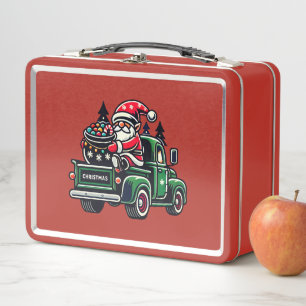 Gnomo de Navidad en camioneta Tuc