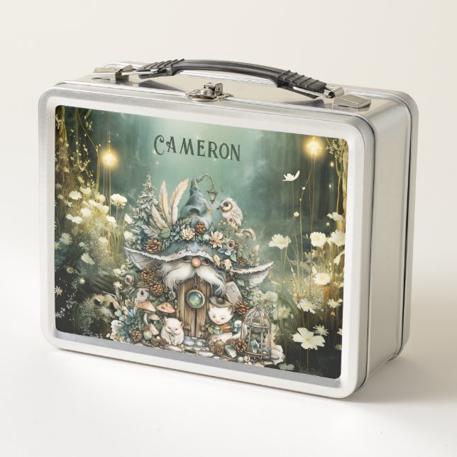 Gnomo del Bosque Encantado Personalizado (Anverso)