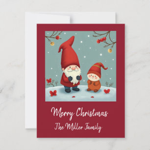 Gnomo festivo y acogedor de Navidad disfrazado