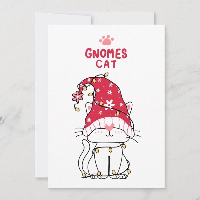 Gnomo Gato Feliz Navidad (Anverso)