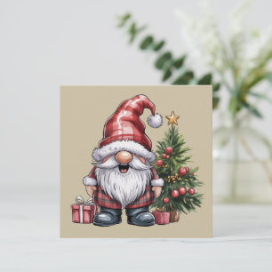 Gnomo Navidad Temporada de Invierno Gnomos Amante 