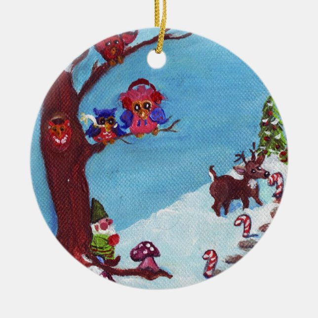 Gnomo para el ornamento de los días de fiesta (Frente)