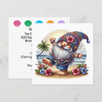Gnomo Precioso de la Playa - Invitación del Tema