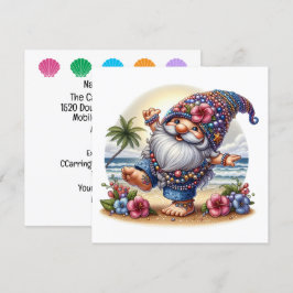 Gnomo Precioso de la Playa - Invitación del Tema