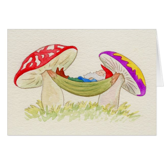 Gnomo que duerme en la hamaca (Anverso (Horizontal))