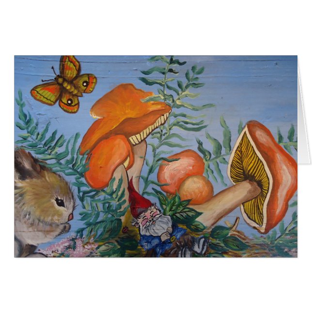 Gnomo y Mushrrooms (Anverso (Horizontal))