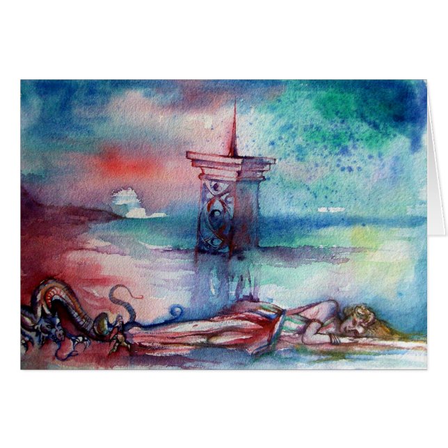 GNOMON Y DAMA DE LA Leyenda Arturana DEL LAGO (Anverso (Horizontal))