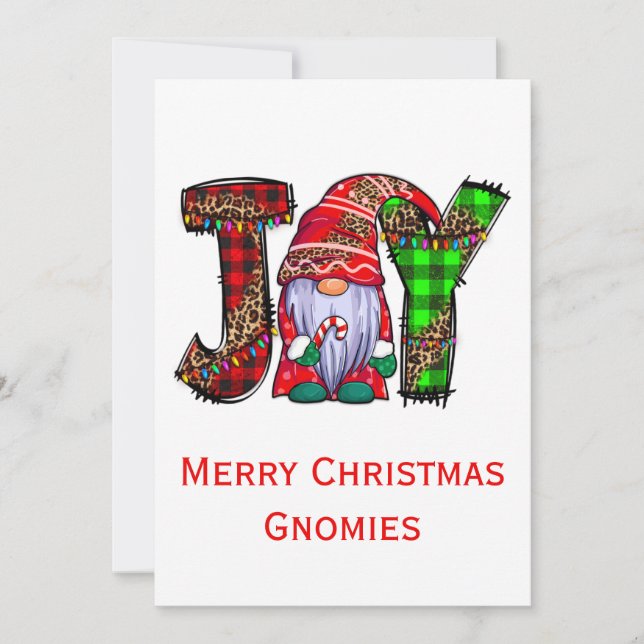 Gnomos Alegres Feliz Navidad Gnomis de Moda (Anverso)