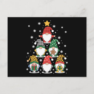 Gnomos de Navidad Árbol Apilado Xmas Copo de Nieve