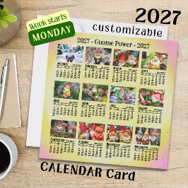 Gnomos Divertidos 2027 Calendario de Fotos Persona