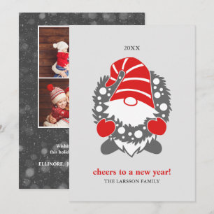 Gnomos Divertidos   Navidad Blanca Año Nuevo 2 Fot