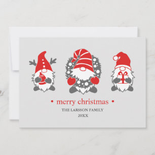Gnomos Divertidos   Vacaciones de Navidad Grises  
