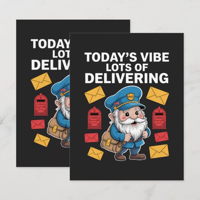 Gnomos trabajadores postales correo (Anverso / Reverso)