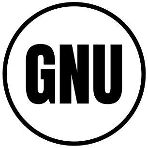 GNU - Goodnews Bay Classic Round Pegatina