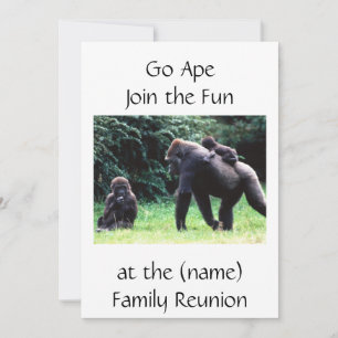 **GO APE** INVITACIÓN DE REUNIÓN FAMILIAR O CUALQU