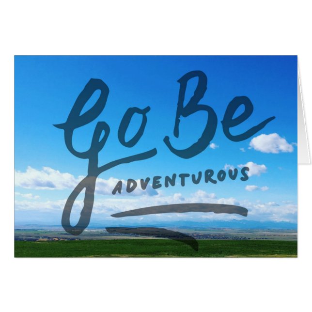 Go Be Adventurous (Anverso (Horizontal))