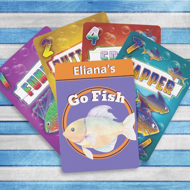 Go Fish Fun Bright Kids juego de cartas para niños (A 'Go Fish' card game for all the family to enjoy)