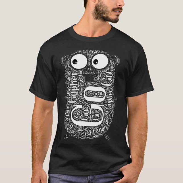 Go Golang Gopher Programando camiseta clásica (Anverso)