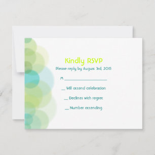 GO GREEN EARTH Bar Bat Mitzvah Invitación Respuest