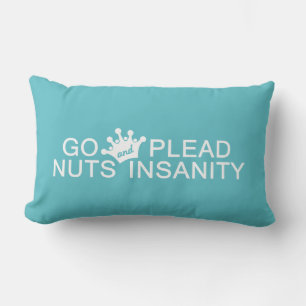 GO NUTS personalizado color de lanzar almohada