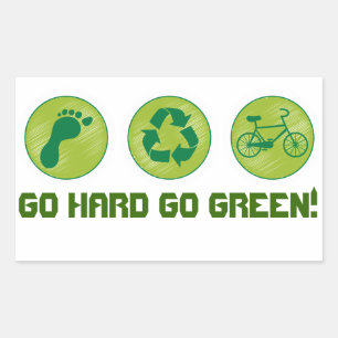 GO pegatina verde