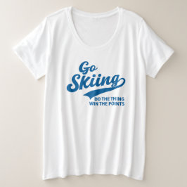 Go Skiing – Minimal Winter Sports Typography Desig