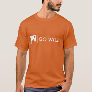 Go Wild Modern design camiseta oscura