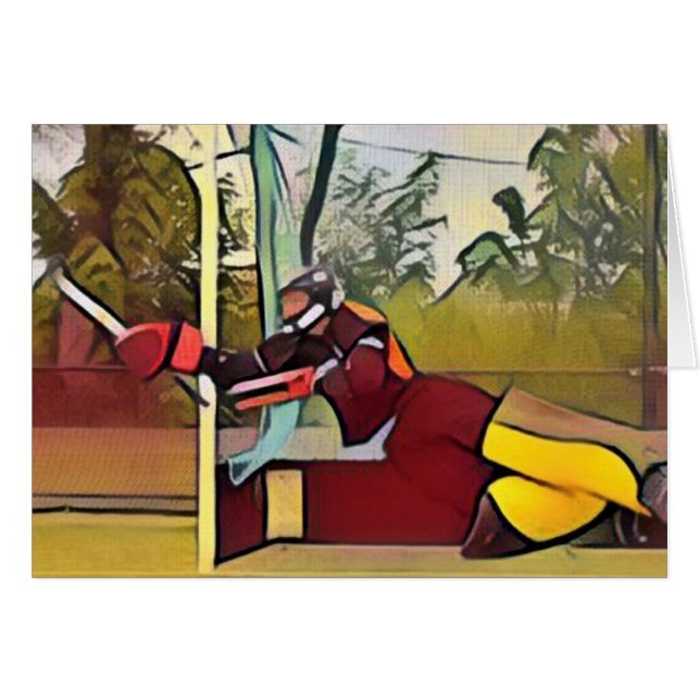 Goalie wenskaart (Anverso (Horizontal))